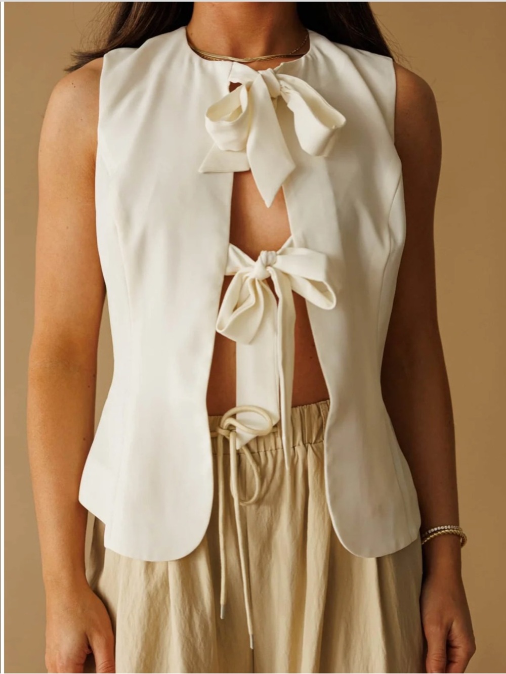 Lane 201 Bow Tie Vest Top